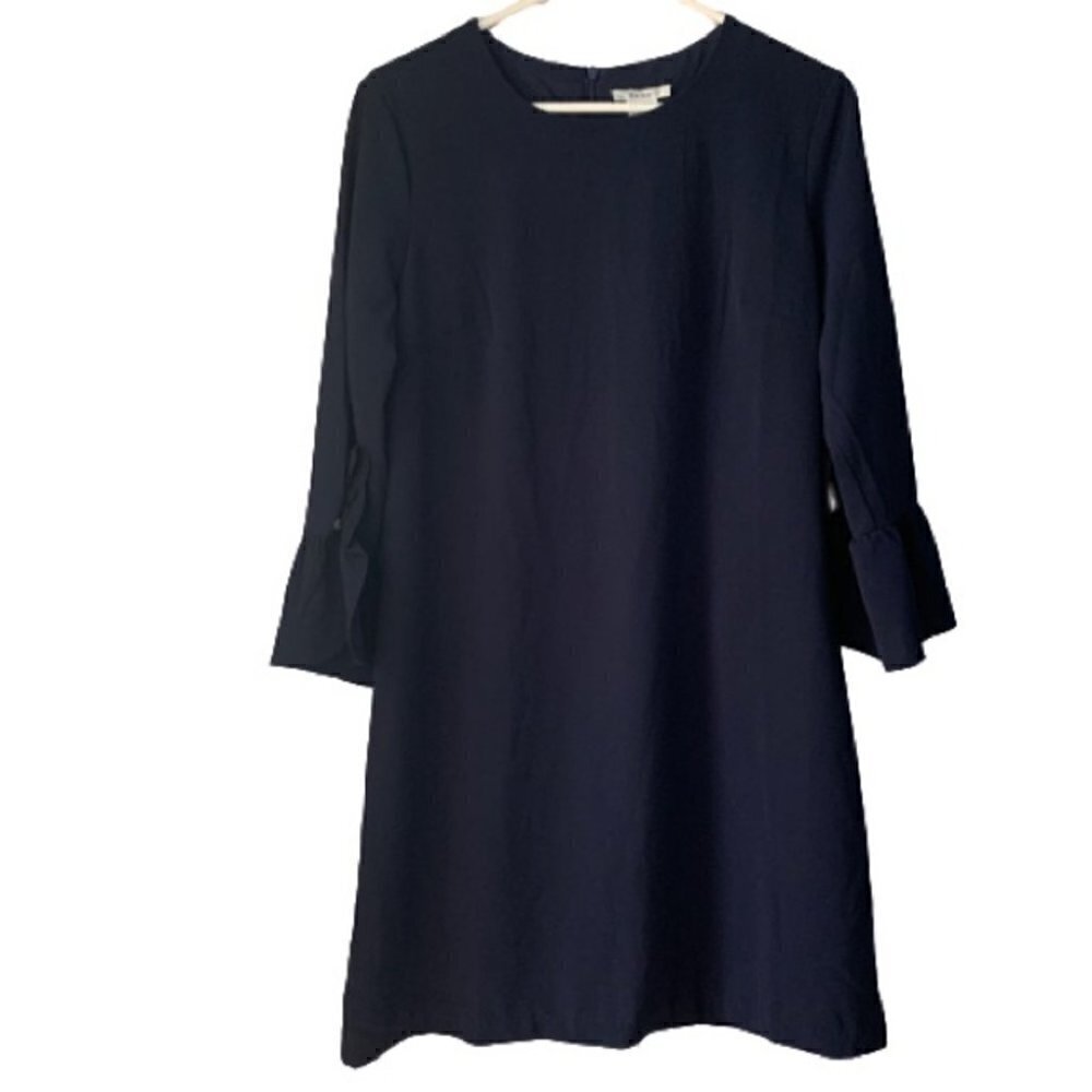 Esley Blue Dress Statement Sleeves